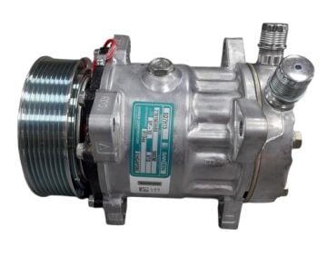 KLİMA KOMPRESÖR (PV8) UNV.7H15 12V ÜSTTEN ÇIKIŞ İ.K